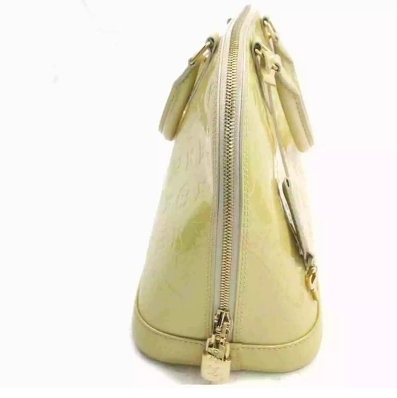 SOLD Louis Vuitton Hand Bag Alma PM Yellows Vernis - Picture 3 of 9